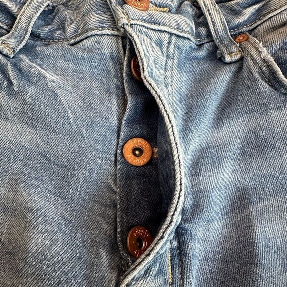 TALL | Maurices Edgely Deconstructed Button Fly High Rise Mom Jeans | 12 Long - Picture 5 of 10